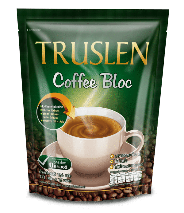 TRUSLEN COFFEE BLOC: កាហ្វេប្លុក 120g (១២កញ្ចប់តូច)